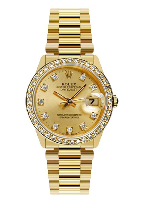 rolex datejust damen gold